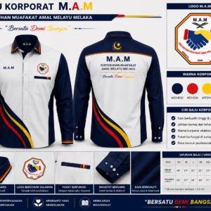 Baju Korporat M.A.M. Lengan Panjang